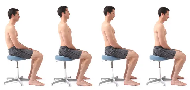 Correct sitting best sale posture in chair